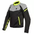 DAINESE Мотокуртка BORA AIR, Размер: 52, Цвет: black/magnesio-matt/fluo-yellow