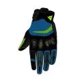 DAINESE Мотоперчатки AEROX UNISEX, Размер: S, Цвет: Black/Fire-Blue/Fluo-Yellow