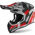 AIROH Шлем AVIATOR ACE, Размер: S, Цвет: TRICK - Grey/Red