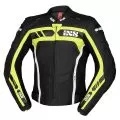 IXS Мотокуртка кожаная RS-600, Размер: 60, Цвет: Black/Yellow Fluo