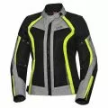 IXS Мотокуртка ANDORRA-AIR женская, Размер: M, Цвет: BLACK/GREY/YELLOW