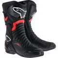 ALPINESTARS Мотоботы SMX-6 v2 DRYSTAR ®, Размер: 42, Цвет: Black/Red Fluorescent