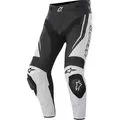 ALPINESTARS Мотоштаны кожаные TRACK, Размер: 46, Цвет: blаck-white
