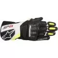 ALPINESTARS Мотоперчатки SP-8 v2, Размер: XL, Цвет: Black/White/Yellow Fluorescent