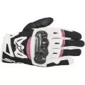 ALPINESTARS Мотоперчатки SMX-2 AIR CARBON v2 женские, Размер: L, Цвет: Black/White/Fuchsia