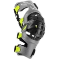 ALPINESTARS Брейсы BIONIC-7, Размер: M, Цвет: Silver/Yellow Fluorescent