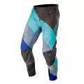 ALPINESTARS Кроссовые штаны TECHSTAR, Размер: 30, Цвет: Black/Turquoise/Blue
