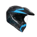 AGV Шлем AX9, Размер: XL, Цвет: MULTI - ANTARTICA MATT BLACK/CYAN