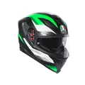 AGV Шлем K5 S, Размер: L, Цвет: MULTI PLK - MARBLE MATT BLACK/WHITE/GREEN
