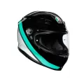 AGV Шлем K6, Размер: XXL, Цвет: MULTI - MINIMAL BLACK/PEARL WHITE/AQUA