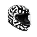 AGV Шлем K6, Размер: MS, Цвет: MULTI - SECRET BLACK/WHITE