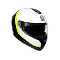 AGV Шлем SPORTMODULAR, Размер: M, Цвет: MULTI - RAY CARBON/WHITE/YELLOW FLUO