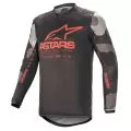 ALPINESTARS Джерси RACER, Размер: M, Цвет: TACTICAL Gray Camo/Red Fluo