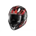 SHARK Шлем RIDILL, Размер: XS, Цвет: OXYD - ЧЕРНО-КРАСНЫЙ