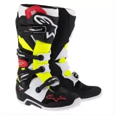 ALPINESTARS Мотоботы TECH 7, Размер: 12, Цвет: White/Black/Yellow