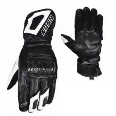 RUSH Мотоперчатки IMPULSE, Размер: S, Цвет: чeрный/белый