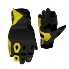 RUSH Мотоперчатки STM, Размер: S, Цвет: чeрный/желтый