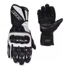 RUSH Мотоперчатки CIRCUIT, Размер: S, Цвет: чeрный/белый