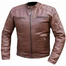 MOTEQ Мотокуртка кожаная Corsar, Размер: S, Цвет: коричневый