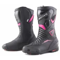 MOTEQ Мотоботы Rozella женские, Размер: 38, Цвет: черный/розовый