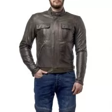 MOTEQ Мотокуртка кожаная Gravity, Размер: S, Цвет: Чeрный