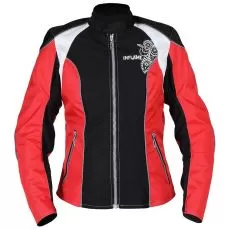 INFLAME Мотокуртка ECSTASY женская, Размер: S, Цвет: красно-черный