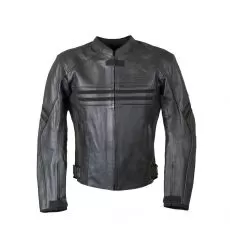 RUSH Мотокуртка кожаная JACK, Размер: S, Цвет: Чeрный