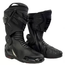 MOTEQ Мотоботы R8 перфорация унисекс, Размер: 37, Цвет: Чeрный