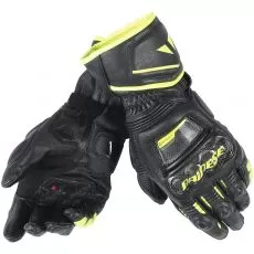 DAINESE Мотоперчатки DRUID D1 LONG, Размер: XL, Цвет: Black/Black/Fluo-Yellow