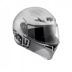 AGV Шлем COMPACT ST, Размер: S, Цвет: MULTI AUDAX - MATT SILVER/BLACK