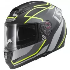 LS2 Шлем FF397 VECTOR EVO, Размер: XL, Цвет: VANTAGE Matt Black H-V Yellow