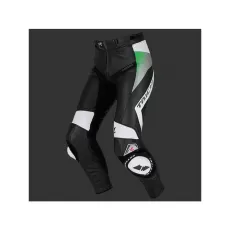 RS TAICHI Мотоштаны кожаные GMX MOTION VENTED, Размер: 5XL, Цвет: черно-зеленые