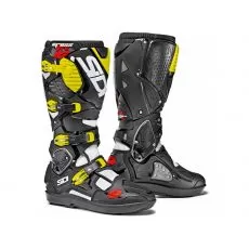 SIDI Мотоботы CROSSFIRE 3 SRS, Размер: 41, Цвет: White/Black/Yellow Fluo