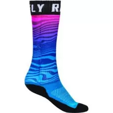 FLY RACING Носки MX Pro Thin, Размер: S/M, Цвет: синий/розовый/черный