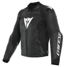 DAINESE Мотокуртка кожаная SPORT PRO, Размер: 50, Цвет: blаck-white