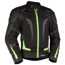 MBW Мотокуртка CANDELA, Размер: 48, Цвет: Черно-зеленый