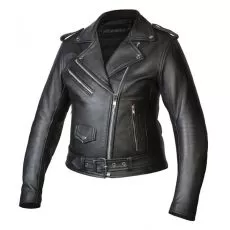 OZONE Мотокуртка кожаная Ramones женская, Размер: XXL, Цвет: черный