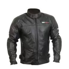 MOTOCYCLETTO Мотокуртка кожаная SPANGA, Размер: 5XL, Цвет: черный