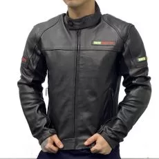 MOTOCYCLETTO Мотокуртка кожаная TARANTO, Размер: L, Цвет: черный