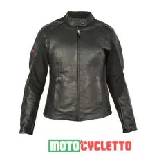 MOTOCYCLETTO Мотокуртка кожаная TARANTO женская, Размер: L, Цвет: черный