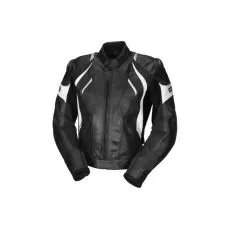 IXS Мотокуртка кожаная Canopus, Размер: 48, Цвет: BLACK/WHITE