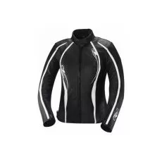 IXS Мотокуртка кожаная Kiara женская, Размер: 36, Цвет: BLACK/WHITE