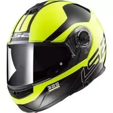 LS2 Шлем FF325 STROBE, Размер: S, Цвет: ZONE Black Hi-Vis Yellow