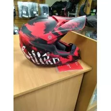 SHIRO Шлем MX-305, Размер: L, Цвет: SILS Black Red
