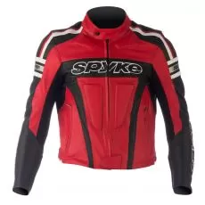 SPYKE Мотокуртка кожаная Kaver GP, Размер: M, Цвет: красно-черный