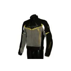 Berik Мотокуртка NJ-9570, Размер: L, Цвет: серо-черно-желтый