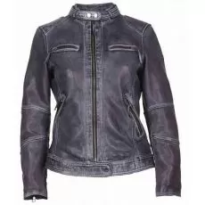 MODEKA Мотокуртка кожаная Milena женская, Размер: 42, Цвет: Grey