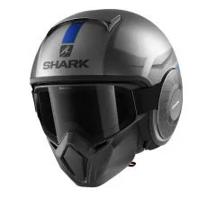 SHARK Шлем STREET-DRAK, Размер: S, Цвет: TRIBUET_RM_MAT / ANTHRACITE CHROM BLUE