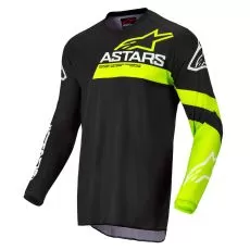 ALPINESTARS Джерси FLUID, Размер: L, Цвет: CHASER Black/Yellow Fluo