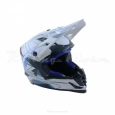 ATAKI Шлем SC-16, Размер: XL, Цвет: Rift синий/белый глянцевый